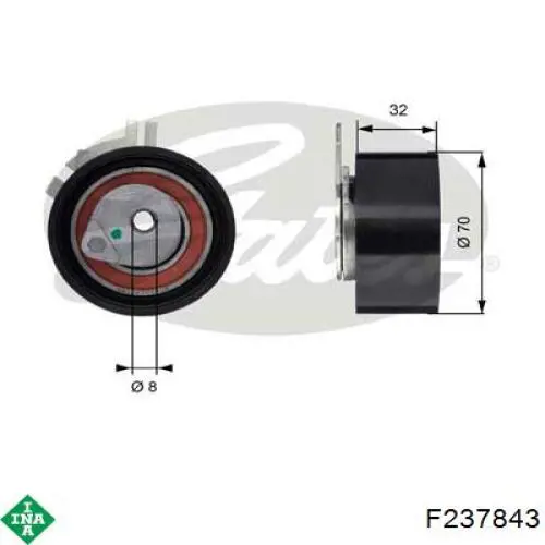 f237843 INA rodillo, cadena de distribución