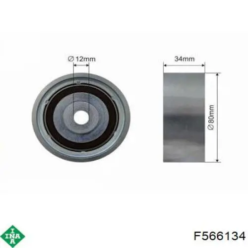 F566134 INA rodillo intermedio de correa dentada