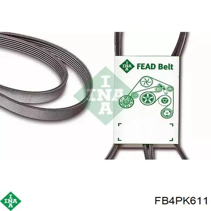 FB4PK611 INA Correa poly v