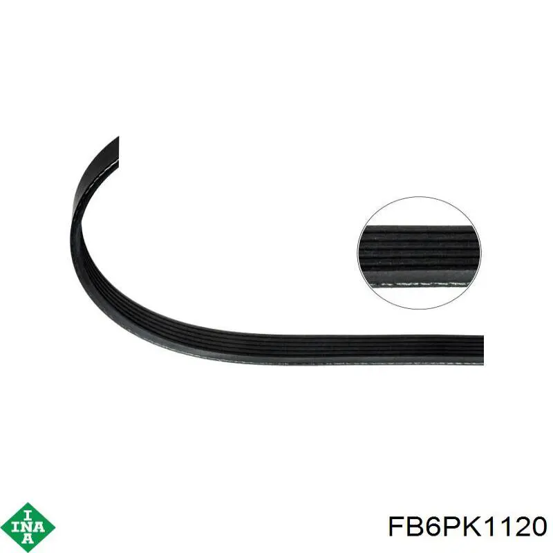 Correa de alternador FB6PK1120 INA