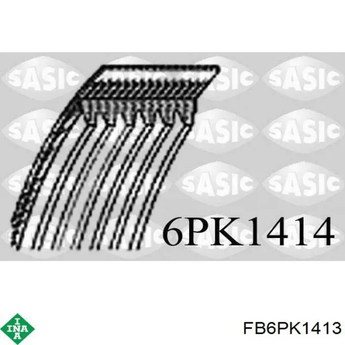Correa de alternador FB6PK1413 INA