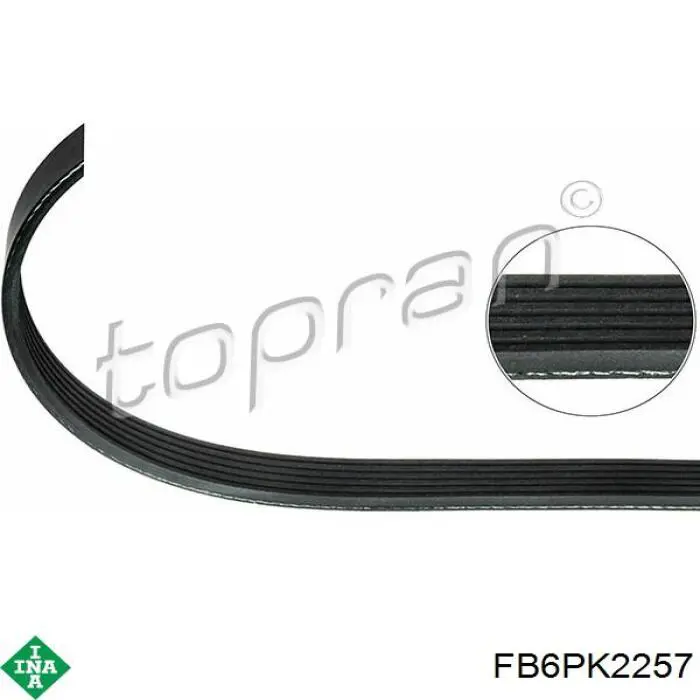 Comprar FB6PK2257 INA Correa trapezoidal