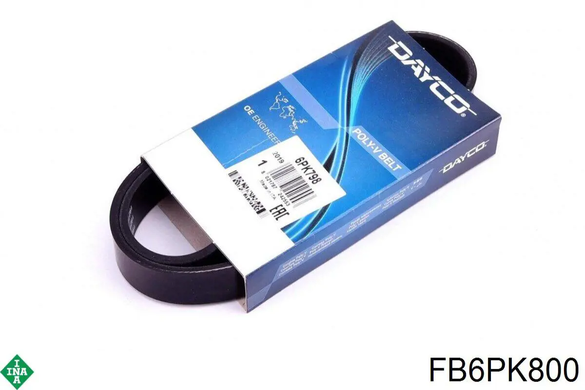 Correa de alternador FB6PK800 INA