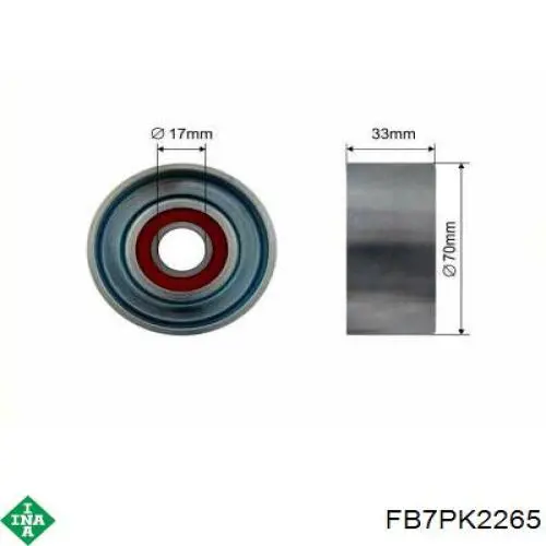 FB7PK2265 INA Correa poly v