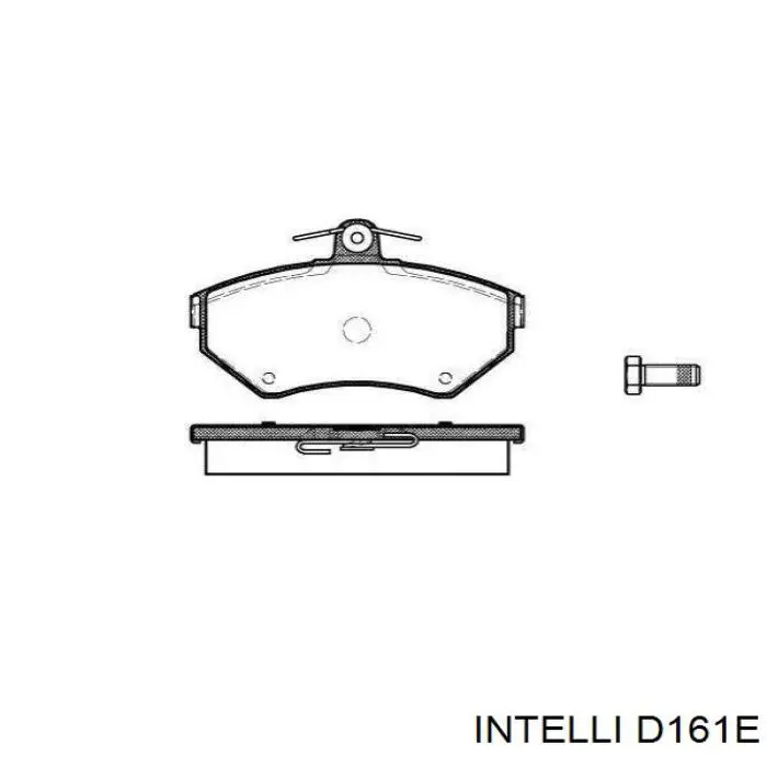 D161E Intelli pastillas de freno delanteras