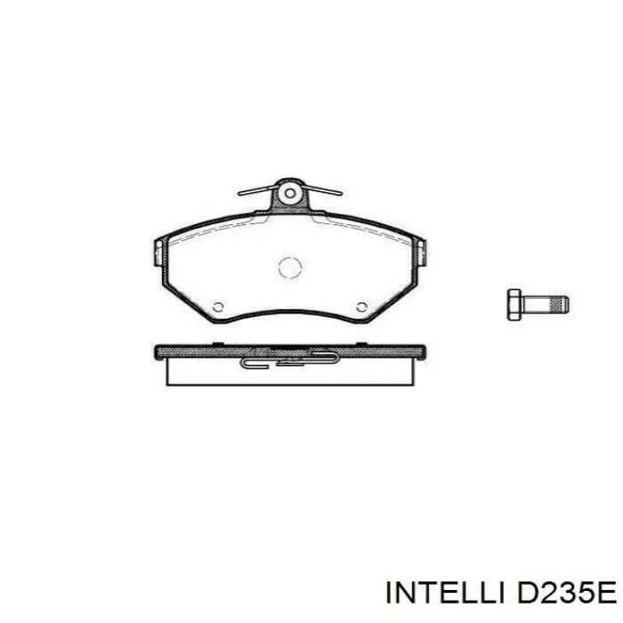 D235E Intelli Pastillas freno traseras