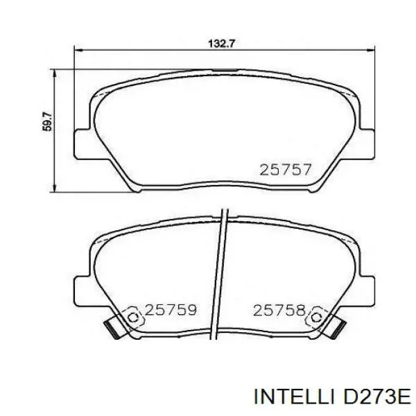 D273E Intelli pastillas de freno delanteras