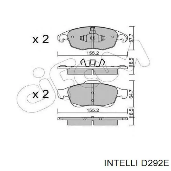 Pastillas de freno delanteras Citroen C4 UA
