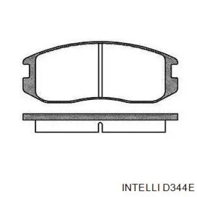 D344E Intelli pastillas de freno traseras