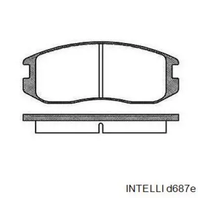 Pastillas de freno traseras INTELLI D687E