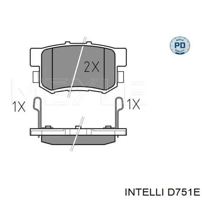 Pastillas traseras de freno Intelli D751E precio, desde 12,50 EUR