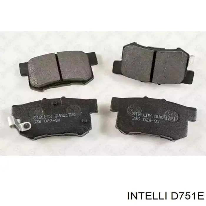 D751E Intelli pastillas de freno traseras