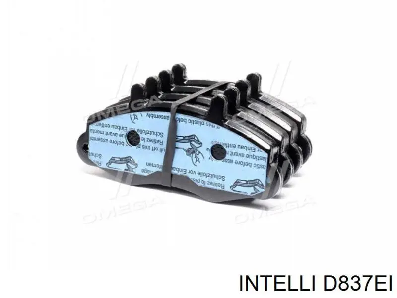 D837EI Intelli pastillas de freno delanteras