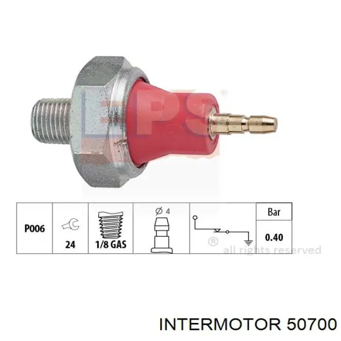Indicador, presión del aceite Honda Civic 6 EJ9, EK3/4