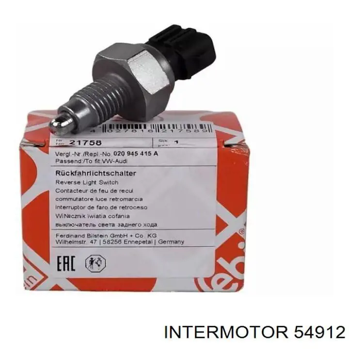 Interruptor, piloto de marcha atrás Volkswagen Golf 2 19E, 1G1