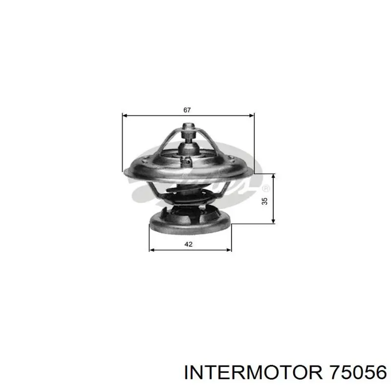 75056 Intermotor termostato, refrigerante