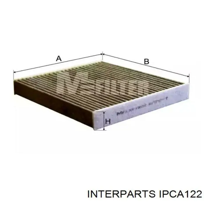 IPCA122 Interparts filtro de habitáculo