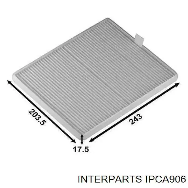 IPCA906 Interparts filtro de habitáculo