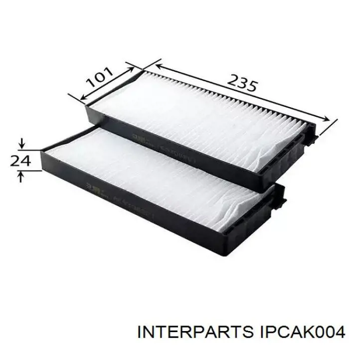 IPCAK004 Interparts filtro habitáculo