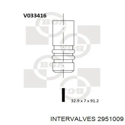 2951.009 Intervalves válvula de escape