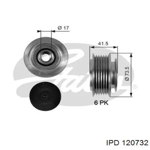 12-0732 IPD poleas juego de piezas