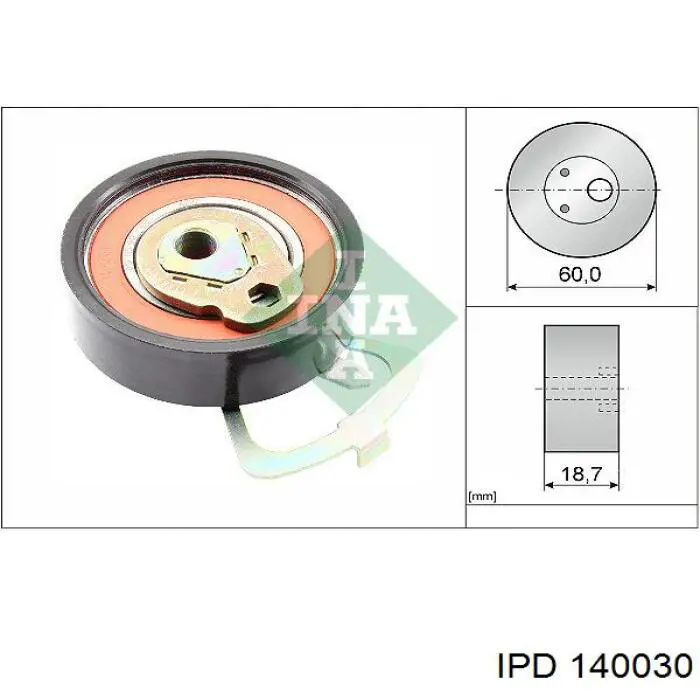 Rodillo tensor cadena VAG 036109243AC