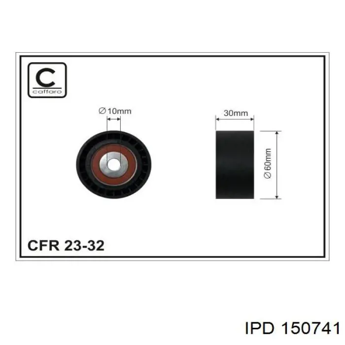 Rodillo intermedio de correa dentada Ford Fiesta JH, JD