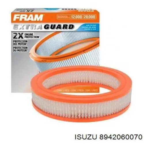 8942060070 Isuzu Filtro de aire de motor