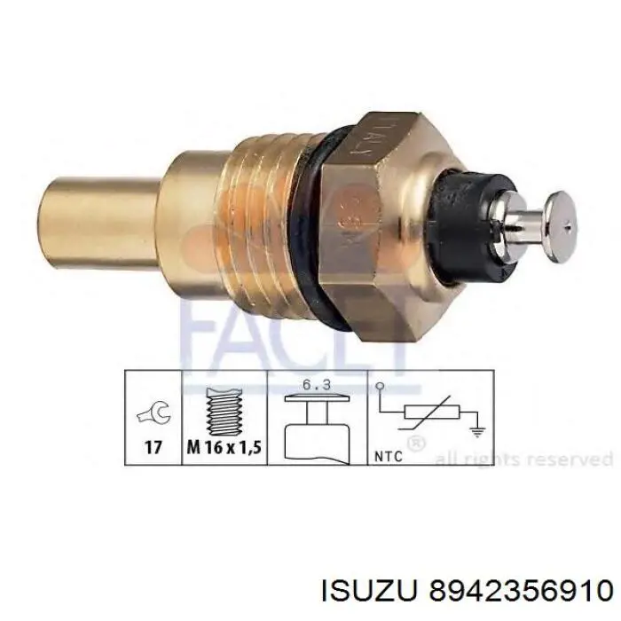 Sensor de temperatura del refrigerante Isuzu 8942356910 precio, desde 7,75 EUR