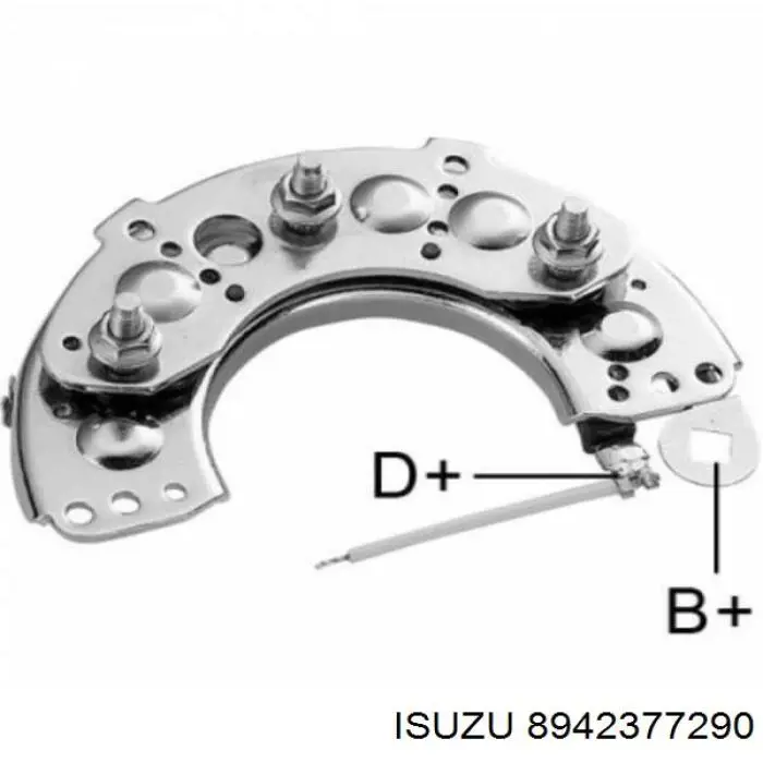 8942377290 Isuzu alternador diodo puente rectificador