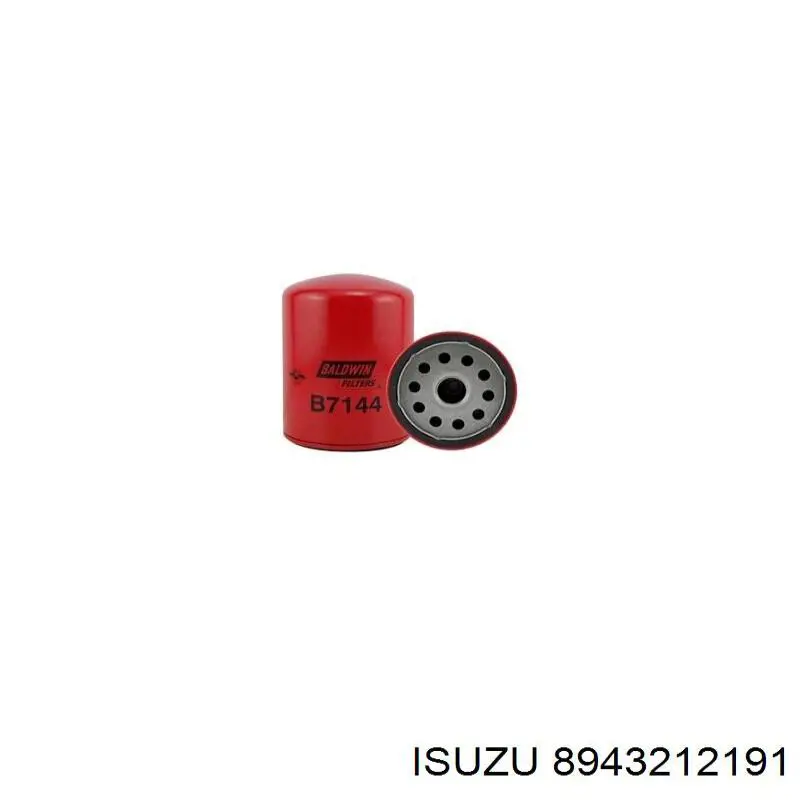 8943212191 Isuzu filtro de aceite