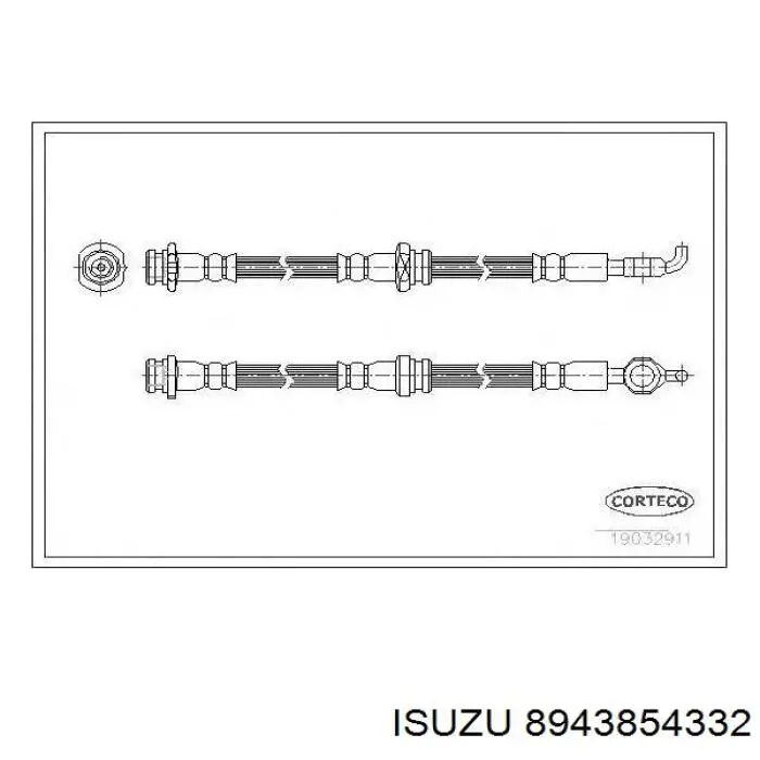 Latiguillos de freno delantero Isuzu 8943854332 precio, desde 14,80 EUR