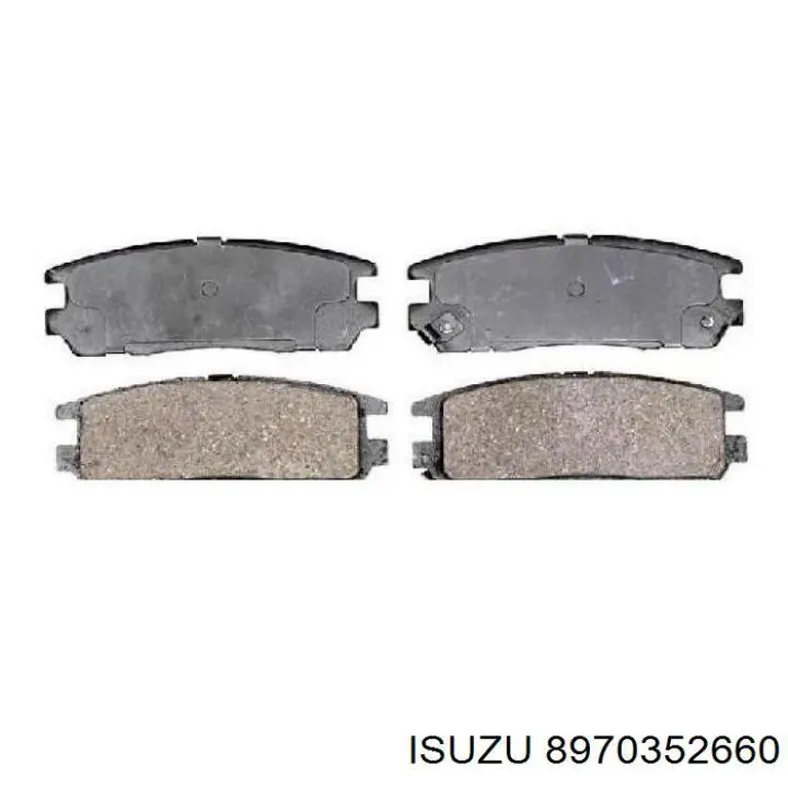 Comprar 8970352660 Isuzu Pastillas de freno traseras