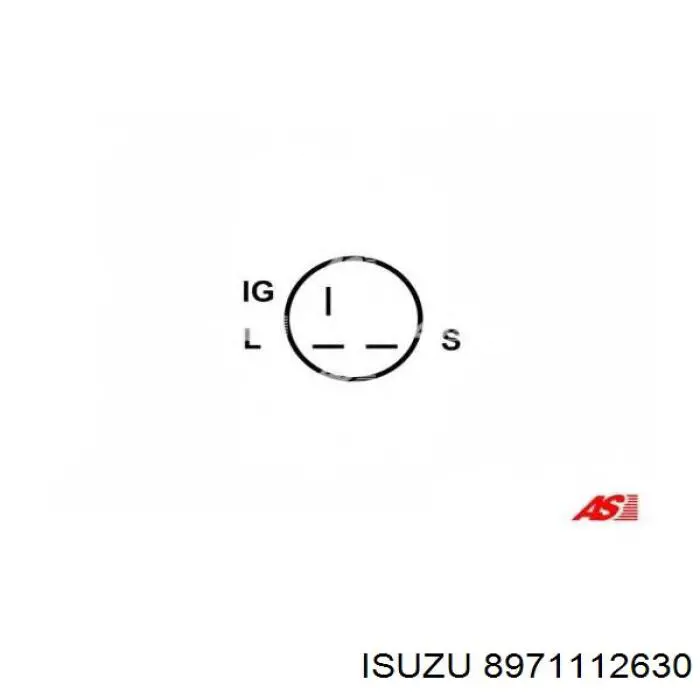 8971112630 Isuzu alternador diodo puente rectificador