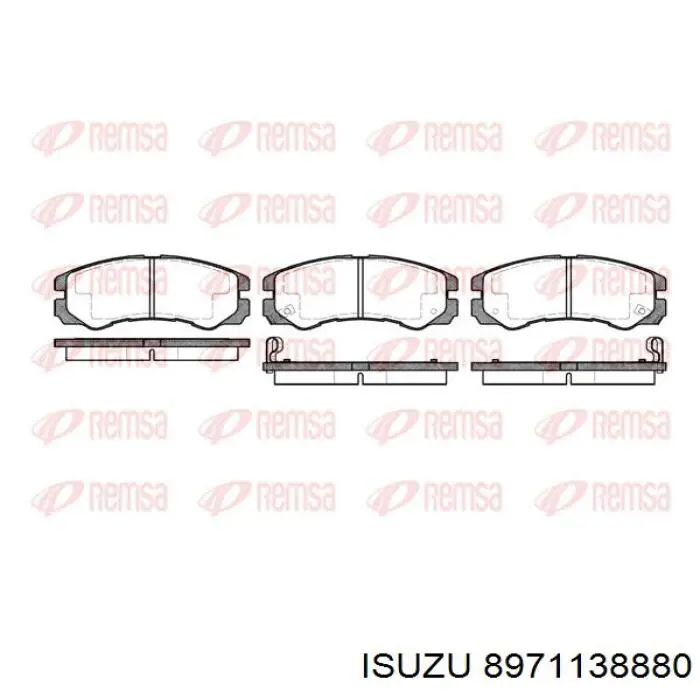 Comprar 8971138880 Isuzu Pastillas delanteras de freno