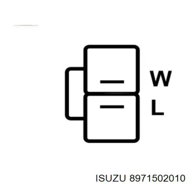 8971502010 Isuzu alternador