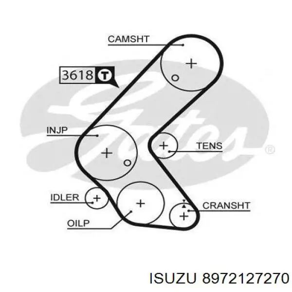 8972127270 Isuzu Correa dentada