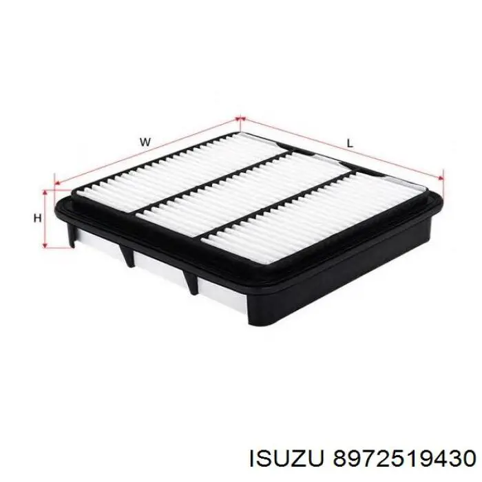 Filtro de aire 8972519430 Isuzu