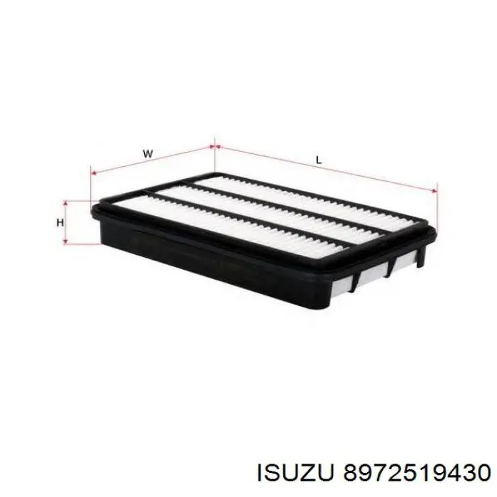8972519430 Isuzu Filtro de aire de motor