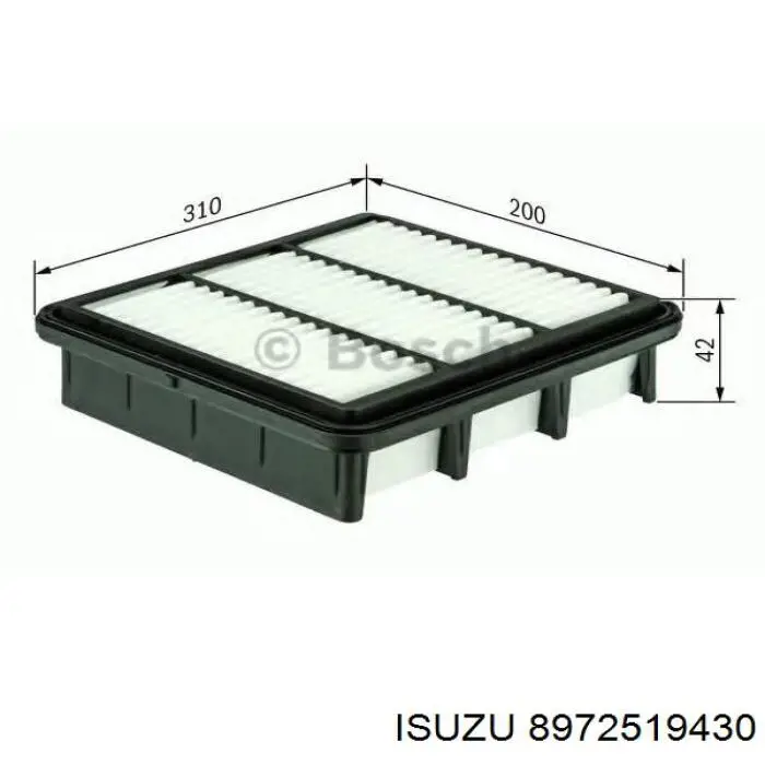 El filtro de aire Isuzu 8972519430 precio, desde 8,20 EUR