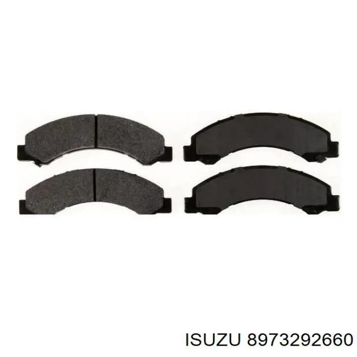 Pastillas de freno traseras 8973292660 Isuzu