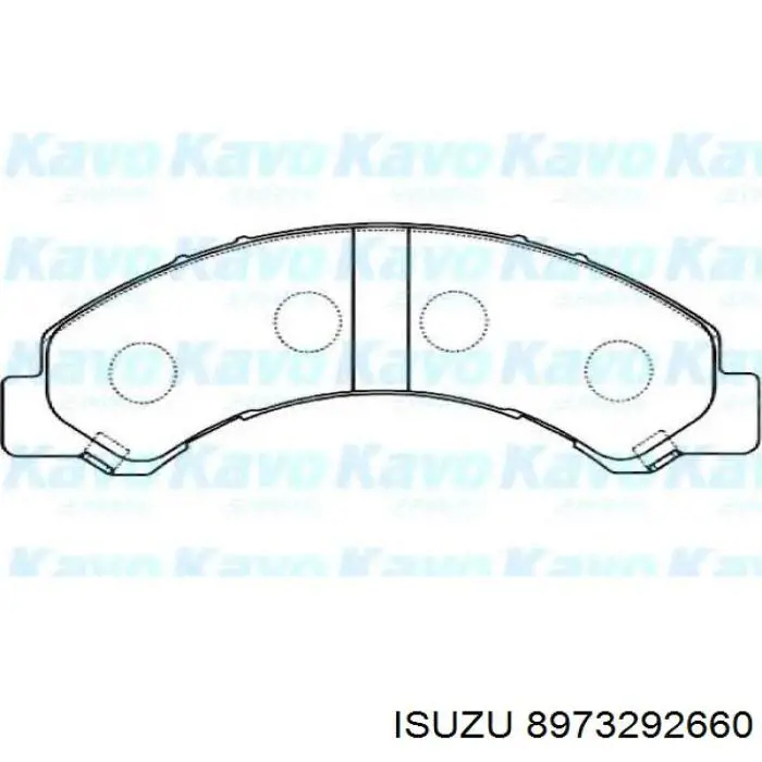 8973292660 Isuzu Pastillas freno traseras