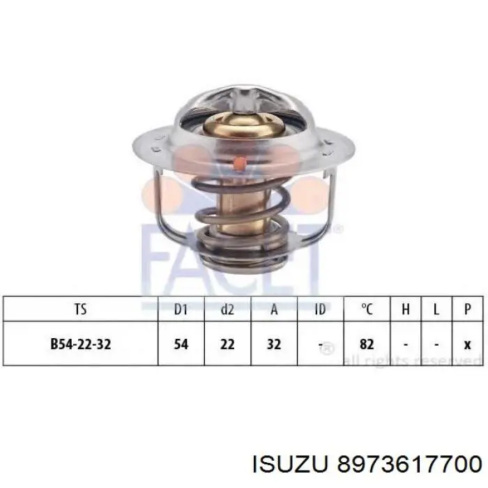 Termostato Isuzu 8973617700 precio, desde 15,87 EUR