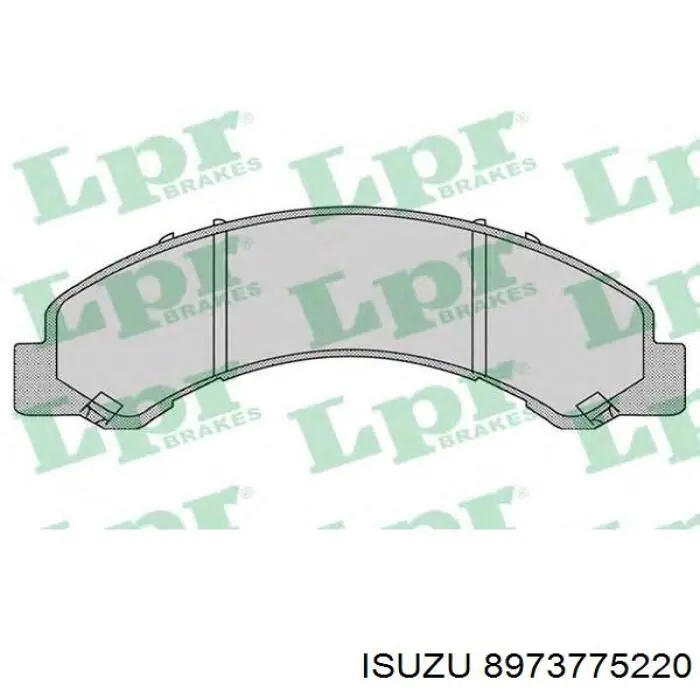 8973775220 Isuzu pastillas de freno delanteras