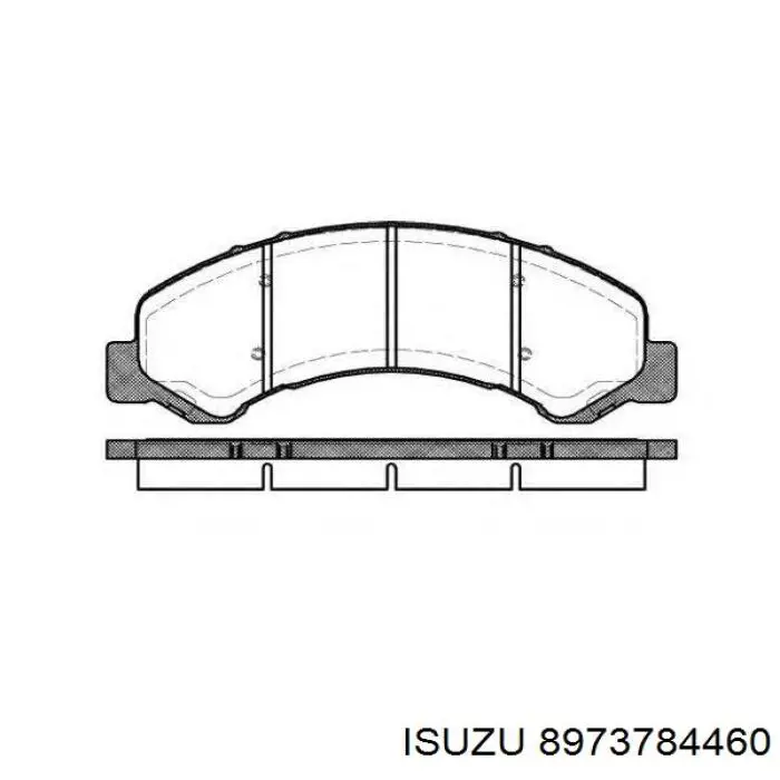 8973784460 Isuzu pastillas de freno delanteras