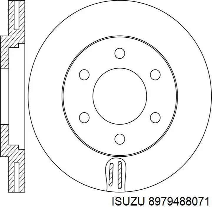 8979488071 Isuzu freno de disco delantero