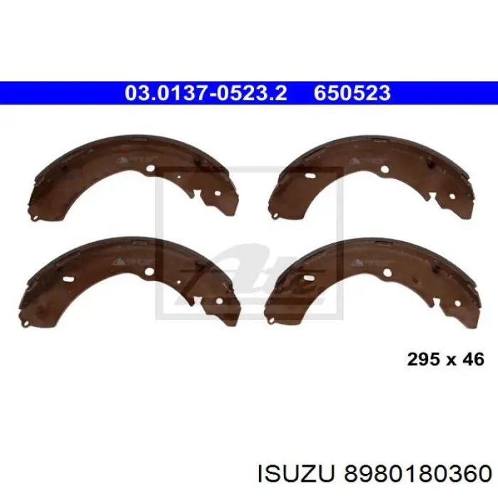 Zapatas de freno 8980180360 Isuzu