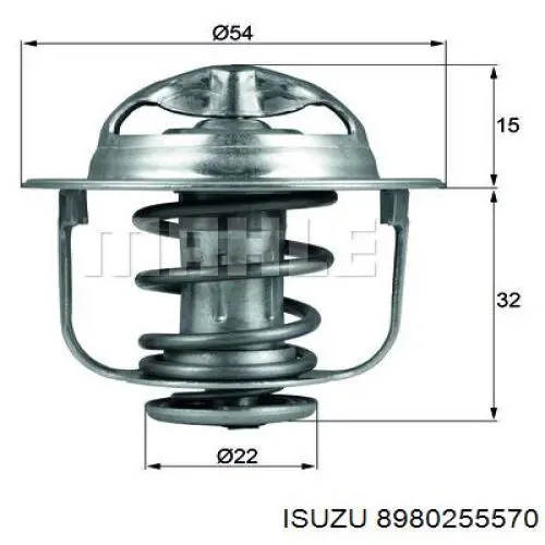 8980255570 Isuzu termostato, refrigerante