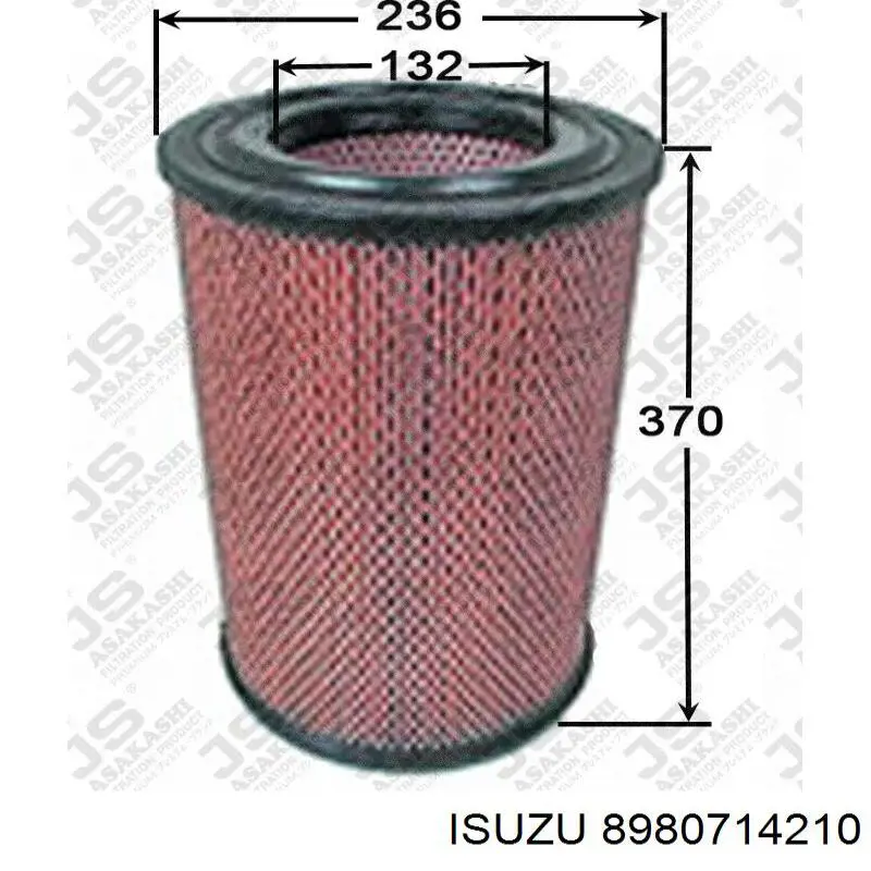 El filtro de aire Isuzu 8980714210 precio, desde 26,54 EUR
