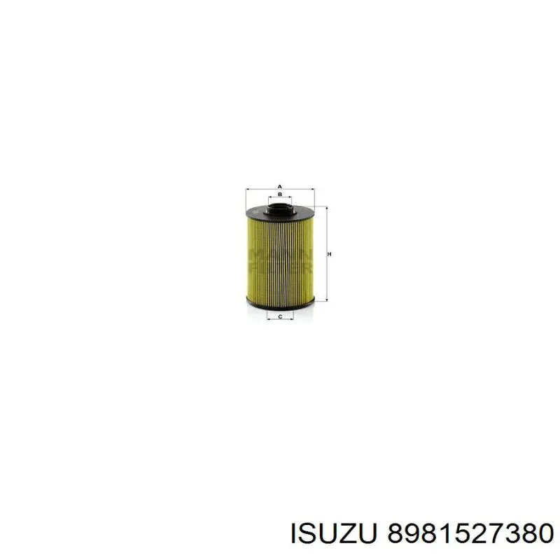 8981527380 Isuzu filtro combustible